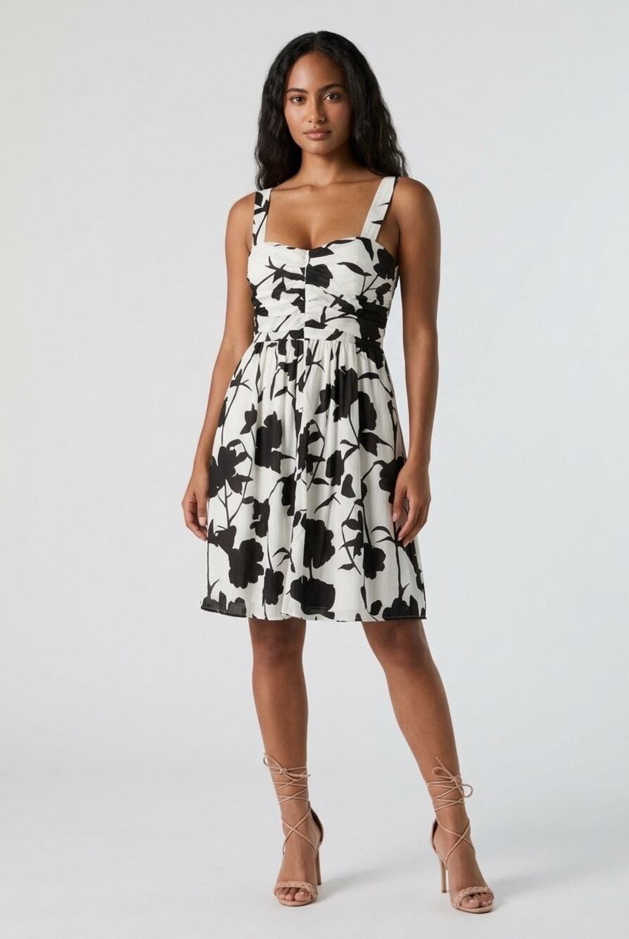 White House Black Market Floral Dress Size 10 - Wedding, Party, Winery